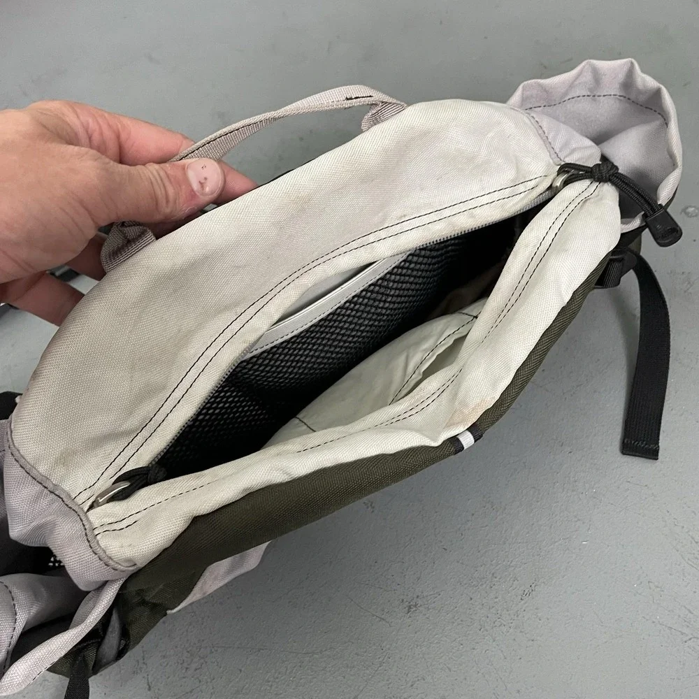 The North Face Lumbar Waist Pack Olive Gray Fanny Pack Adjustable Strap Hiking